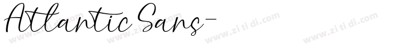 Atlantic Sans字体转换